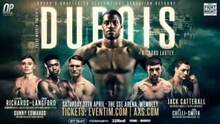 Daniel Dubois vs. Richard Lartey 4/27/19