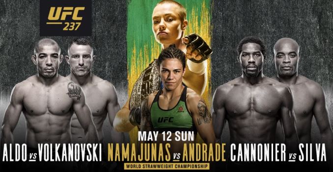 Watch UFC 237: Namajunas vs. Andrade 05/11/2019 PPV Full Show Online Free