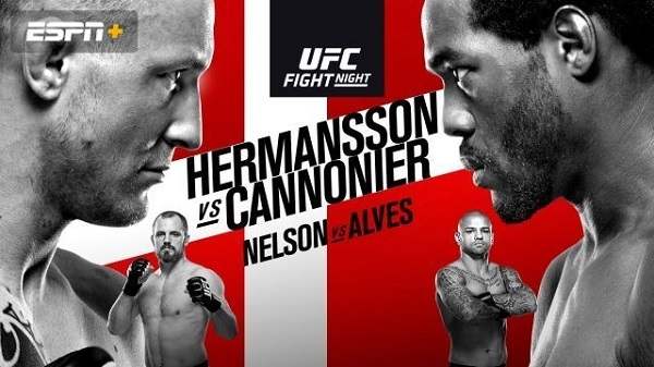 Watch UFC Fight Night: Hermansson Vs. Cannonier 09/28/19 PPV Full Show