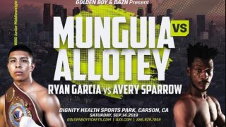 Jaime Munguia vs Patrick Allotey Livestream And Full Show Online