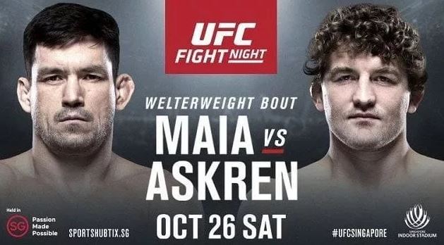 UFC FIGHT NIGHT 158 Demian Maia vs Ben Askren Full Fight Replay