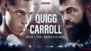 Watch Championship Boxing: Quigg vs. Carroll 3/7/20 Live Full Show Online