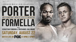 Porter vs Formella 2020 8/22/20