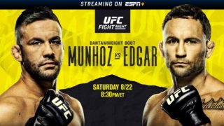 Watch UFC Fight Night: Pedro vs. Edgar 8/22/20Full Show Online