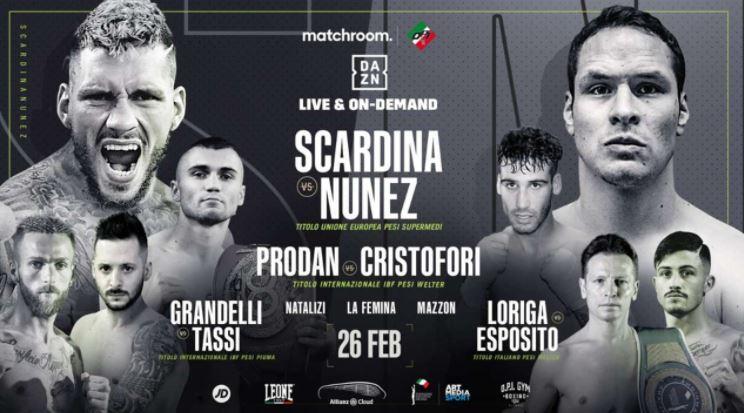 Watch Daniele Scardina vs. Cesar Nunez 2/26/21