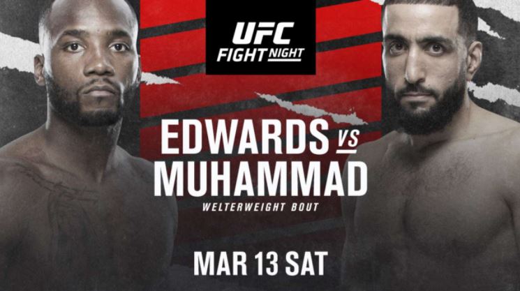 Watch UFC Fight Night: Edwards vs. Muhammad 3/13/21